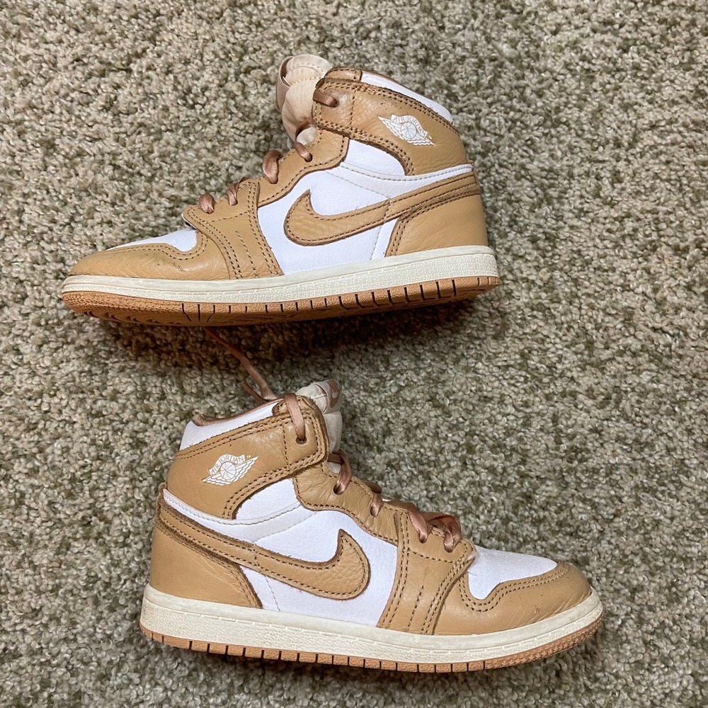 Nike Air Jordan 1 Retro High OG Vachetta Tan Kids Sneakers Streetwear 705300-105